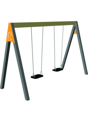 BALANÇOIRE PORTIQUE ACIER 2 M