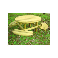 TABLE DE PIQUE-NIQUE RONDE...
