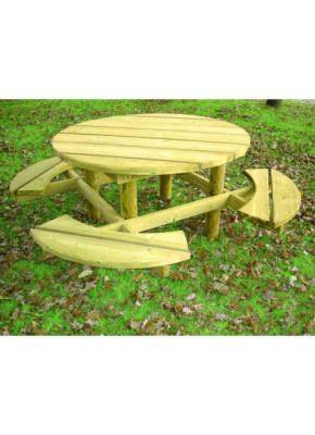 TABLE DE PIQUE-NIQUE RONDE LANTANIER