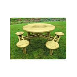 TABLE PIQUE-NIQUE RONDE ALTHÉA