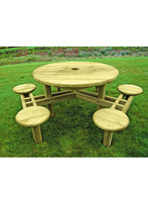 TABLE PIQUE-NIQUE RONDE ALTHÉA