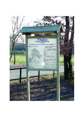 PANNEAU D'AFFICHAGE EXTÉRIEUR BOIS