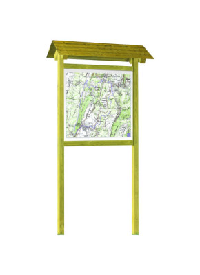 PANNEAU D'AFFICHAGE EXTÉRIEUR BOIS