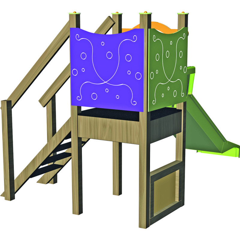 TOBOGGAN AIRE DE JEUX TOURNILLON
