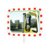 MIROIR INDUSTRIE ROUGE ET BLANC