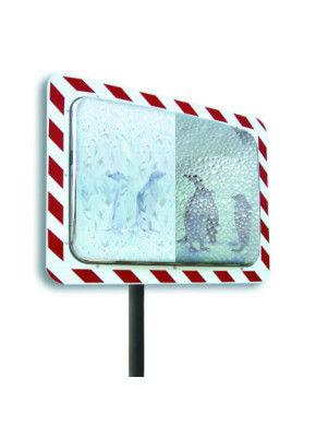 MIROIR SÉCURITÉ INDUSTRIE INOX ANTIGIVRE ET ANTIBUÉE