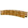 PASSERELLE PIÉTONNE CINTRÉE EN BOIS