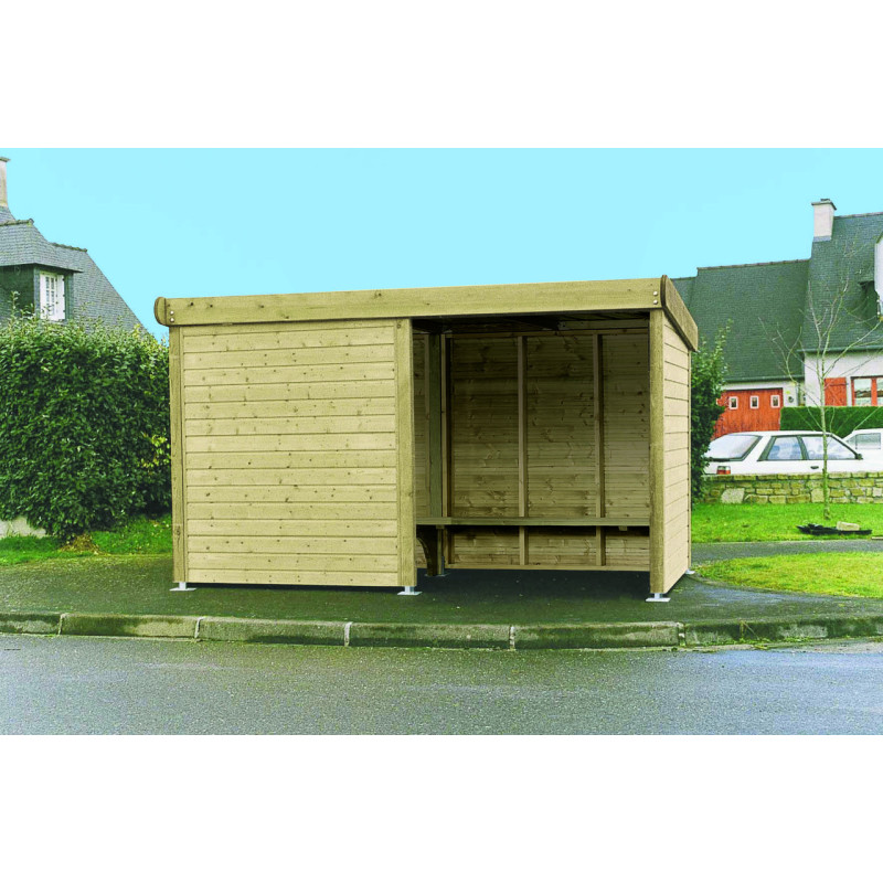 PAROI COUPE-VENT POUR ABRI DE BUS TOUT TEMPS