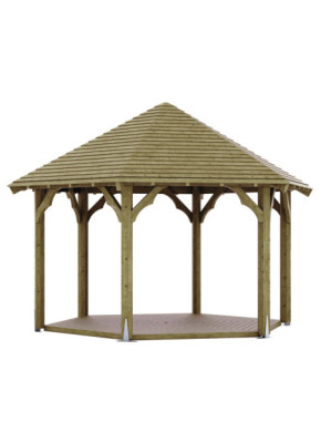 KIOSQUE POUR COLLECTIVITÉ TOITURE EN CLIN
