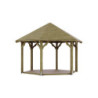 KIOSQUE POUR COLLECTIVITÉ TOITURE EN CLIN