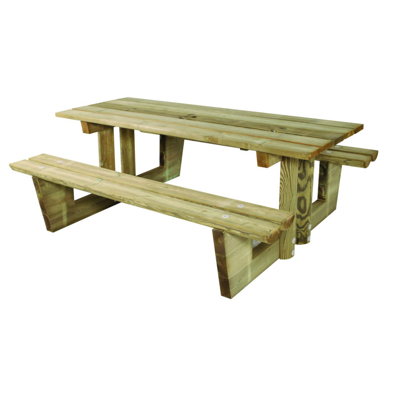 TABLE PIQUE-NIQUE EN BOIS ABÉLIE