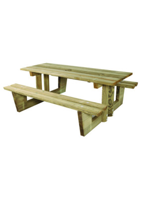 TABLE PIQUE-NIQUE EN BOIS ABÉLIE