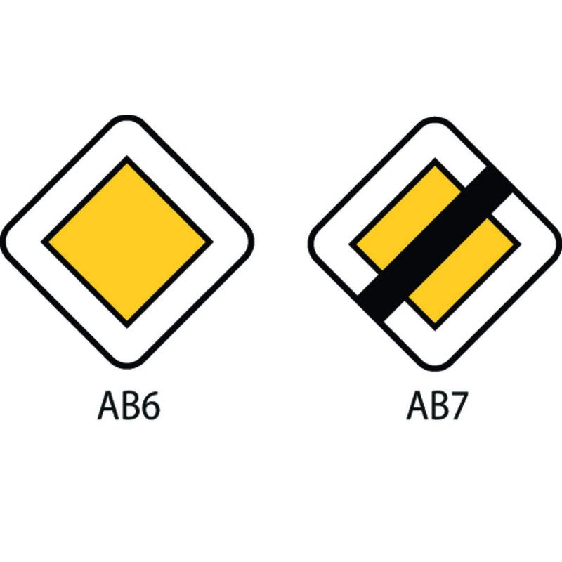 PANNEAUX SIGNALISATION PRIORITÉ : TYPE AB