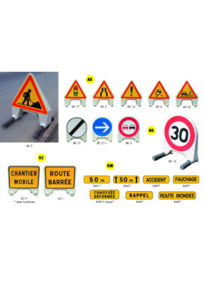 PANNEAUX SIGNALISATION TEMPORAIRE : GAMME MISTRAL