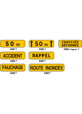 PANNEAUX SIGNALISATION TEMPORAIRE : GAMME MISTRAL