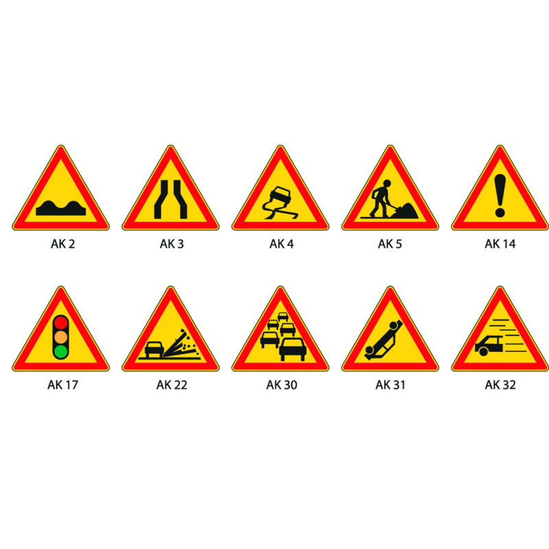 PANNEAUX DE CHANTIER DANGER : TYPE AK
