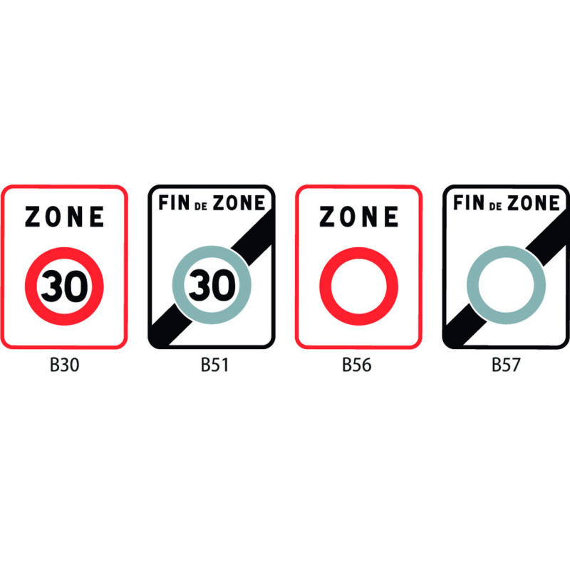 PANNEAUX ROUTIERS ENTRÉE DE ZONE : TYPE B