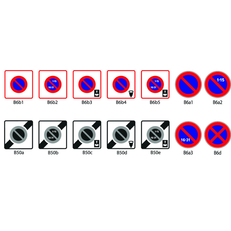 PANNEAUX DE STATIONNEMENT : TYPE B