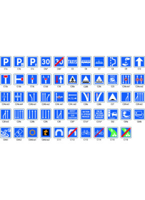 PANNEAUX SIGNALISATION INDICATION : TYPE C