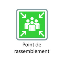 PANNEAU POINT DE RASSEMBLEMENT