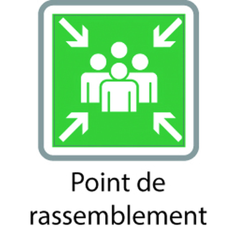 PANNEAU POINT DE RASSEMBLEMENT