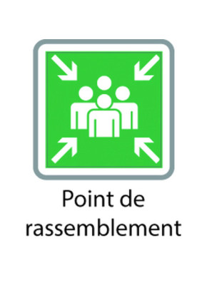 PANNEAU POINT DE RASSEMBLEMENT