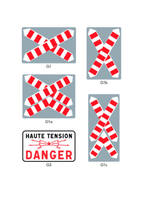 PANNEAU TYPE G : SIGNAUX DE POSITION