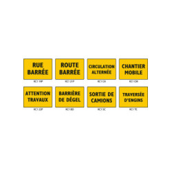 PANNEAUX INDICATION DE...