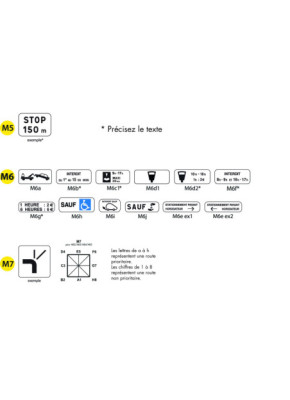 PANONCEAUX POUR PANNEAUX DE SIGNALISATION