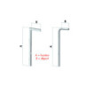POTENCE TUBE DE FIXATION POUR PANNEAU SIGNALISATION