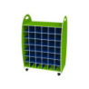 Range serviettes 84 cases anis/bleu