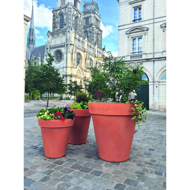 POT ROND ET CARRÉ POLYÉTHYLÈNE DÉCO