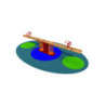 BASCULE BOIS ENFANT 2 PLACES