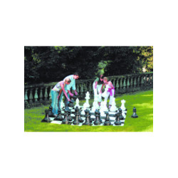 JEU DE DAMES ET D'ÉCHECS GÉANT