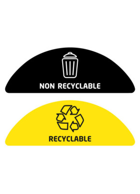 STICKERS POUR POUBELLE ACIER TULIPE