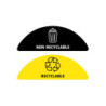 STICKERS POUR POUBELLE ACIER TULIPE