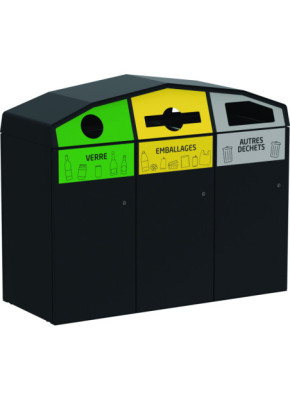 CORBEILLE DE TRI TRIROK 3 X 120 L
