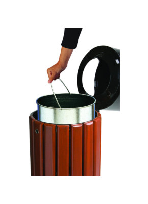 CORBEILLE BOIS MÉTAL 40 ET 60 L