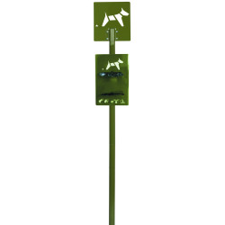 Distributeur sur poteau modèle vert olive (RAL 6003)