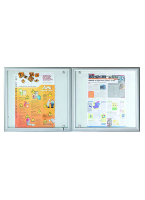 VITRINE D'AFFICHAGE REVERSO 2 PORTES