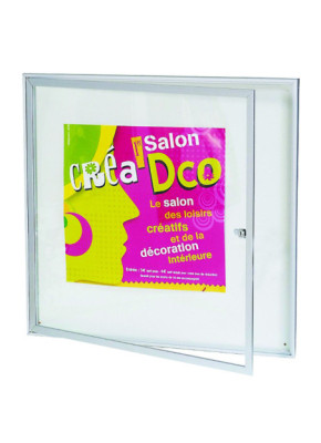VITRINE AFFICHAGE EXTRA PLATE