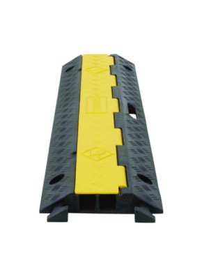 PROTÈGE CÂBLE CAOUTCHOUC 2 CANAUX