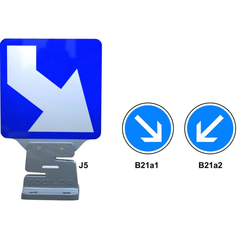 PANNEAU DE SIGNALISATION AUTORELEVABLE "S"