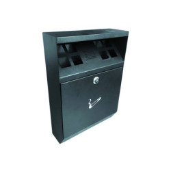 CENDRIER EN MÉTAL CARRÉ 3 L