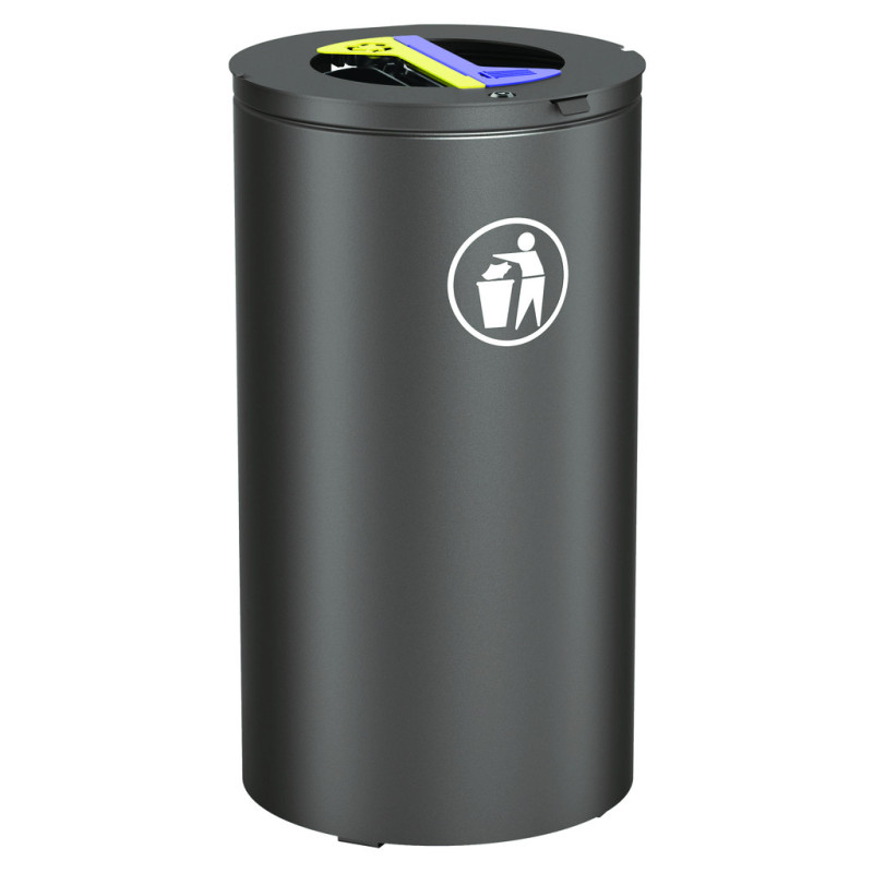 CORBEILLE TRI SÉLECTIF OLBIA 2 X 60 L