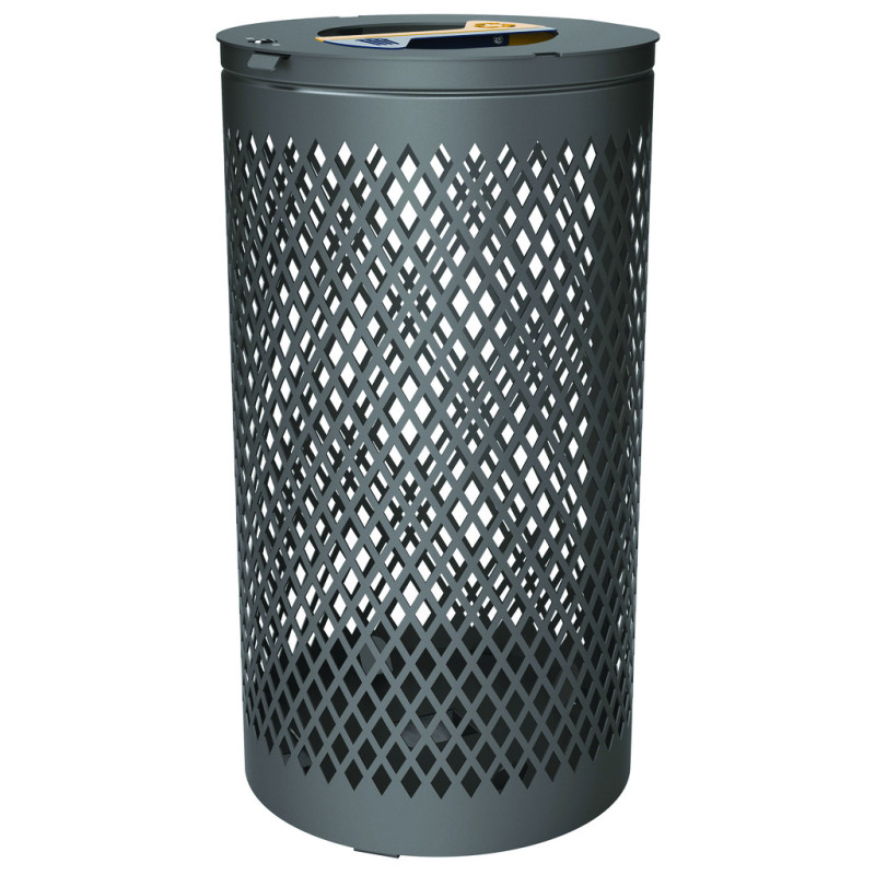 CORBEILLE URBAINE LOSANGE TRI 2 X 60 L