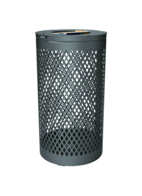 CORBEILLE URBAINE LOSANGE TRI 2 X 60 L