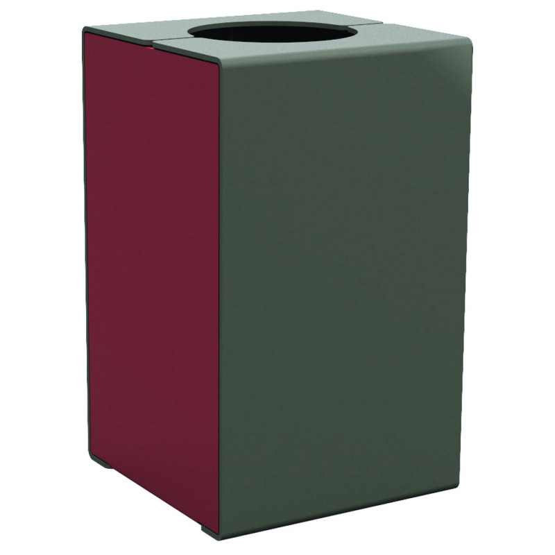 CORBEILLE PROPRETÉ KUB ACIER 120 L