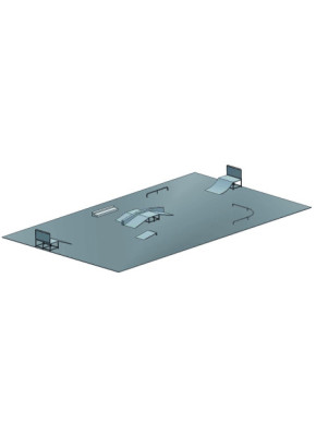 exemple de configuration pour une plateforme enrobé de 30 x 20 m