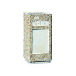 CORBEILLE BÉTON RIVIÈRE 72 L